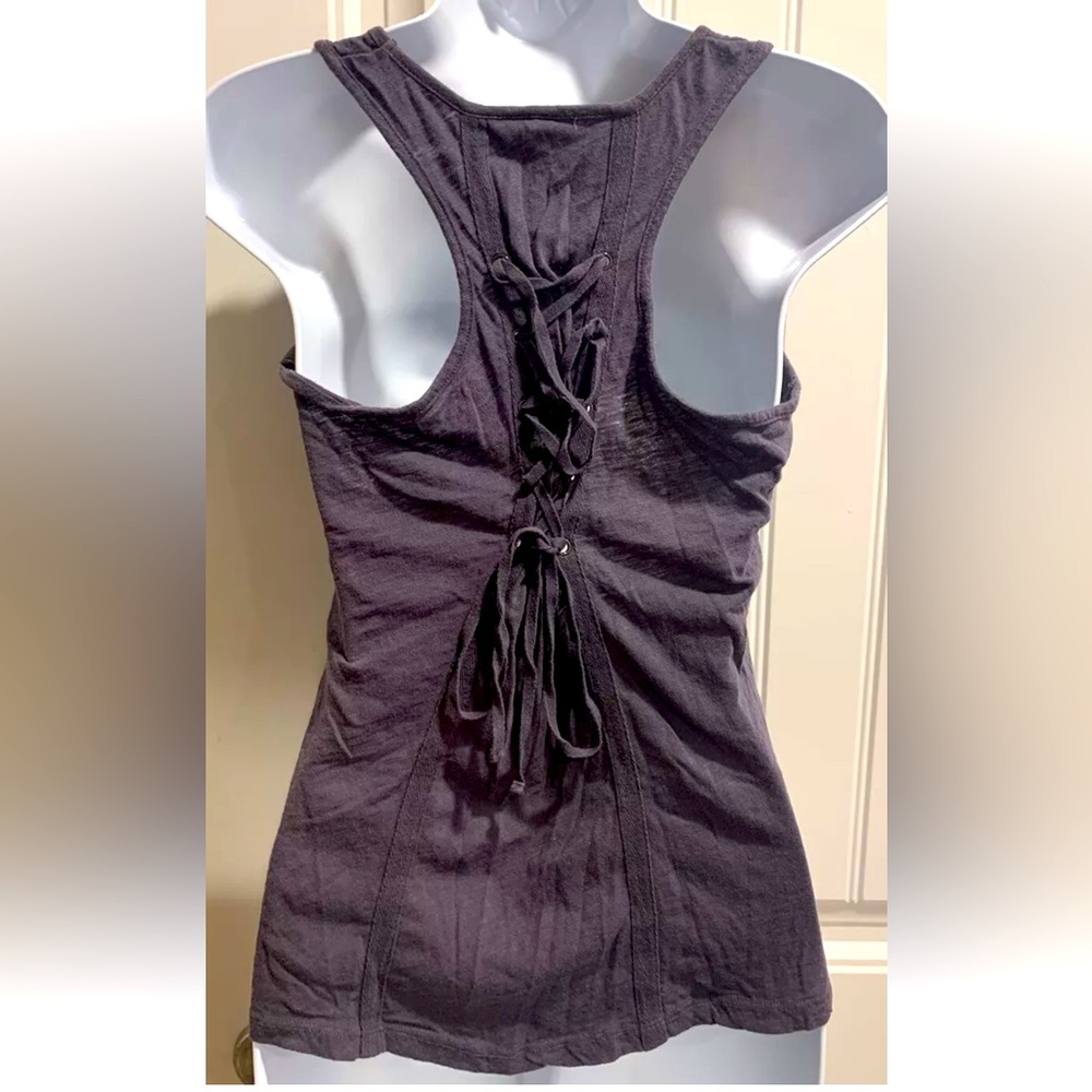 Rip curl tank Lace back Up straps details women, size S